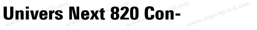 Univers Next 820 Con字体转换